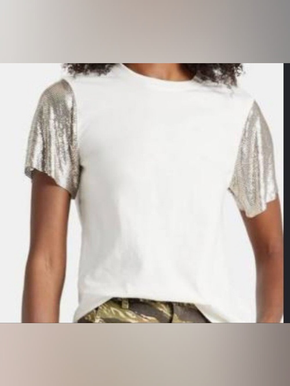 Alice And Olivia Chainmill Tshirt